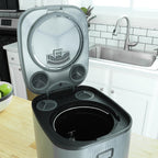 LMCM Electric Food Composter – 24-Hour Kitchen Recycler, Odorless, Meat & Dairy Safe, Quiet Low Noise, 3.5L Capacity Indoor Compost Machine, Turn Food Waste into Fertilizer, Gray