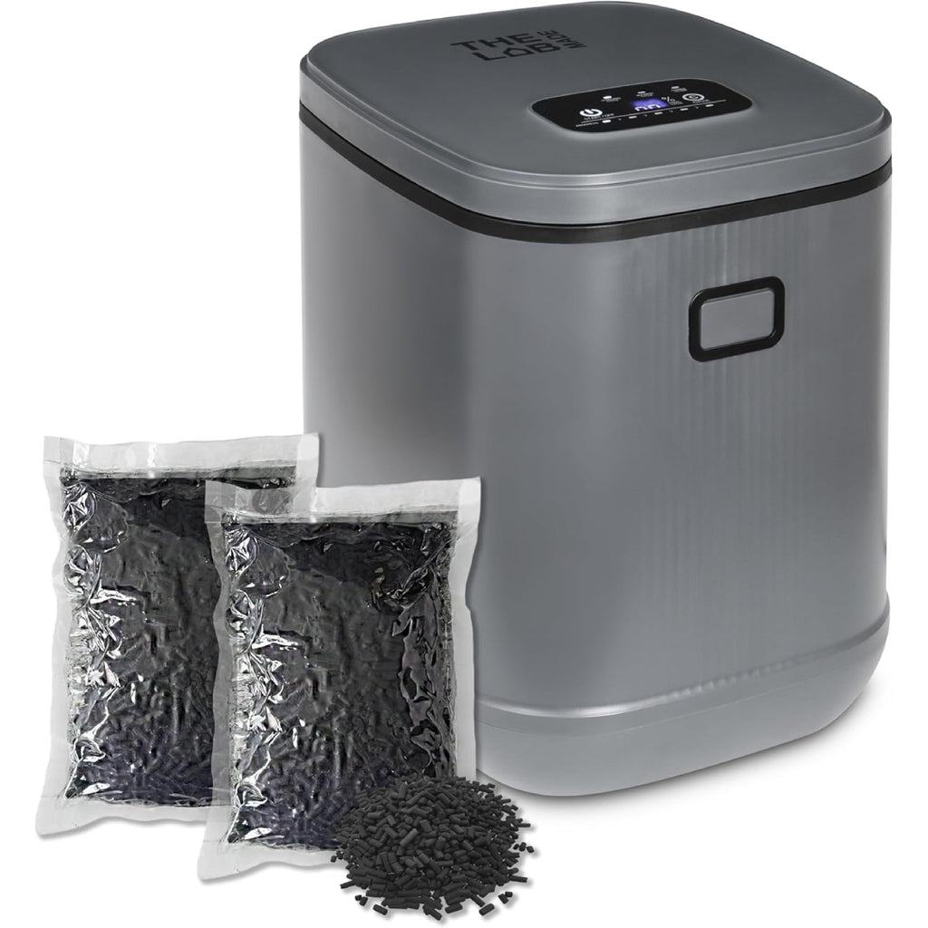 LMCM Electric Food Composter – 24-Hour Kitchen Recycler, Odorless, Meat & Dairy Safe, Quiet Low Noise, 3.5L Capacity Indoor Compost Machine, Turn Food Waste into Fertilizer, Gray