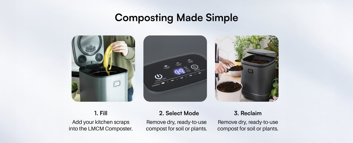 Foodmizer Compost The Lab Made LMCM Electric Food Composter 3.5L | Odor-Free, Fast ...